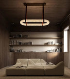 Circle Alabaster Chandelier - fovolighting