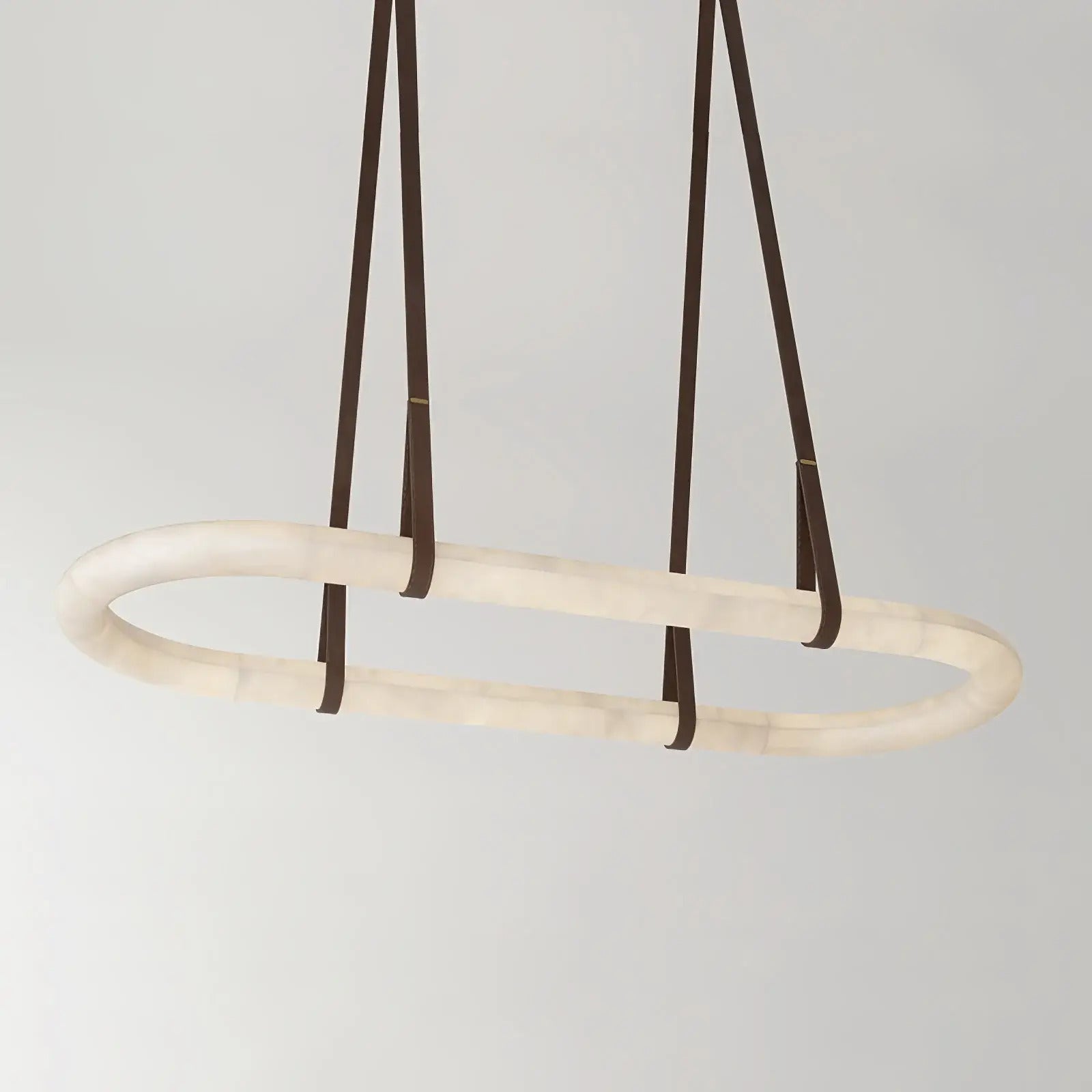 Circle Alabaster Chandelier - fovolighting