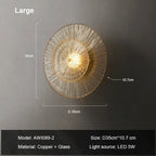 Clara Glass Wall Sconce - fovolighting