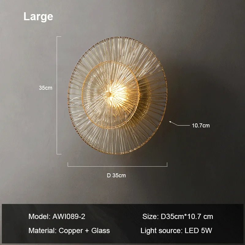 Clara Glass Wall Sconce - fovolighting