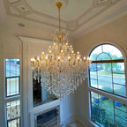 Classic Modern Multi - layers Crystal Chandelier for Staircase/Foyer/Villa - fovolighting