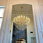 Classic Modern Multi - layers Crystal Chandelier for Staircase/Foyer/Villa - fovolighting