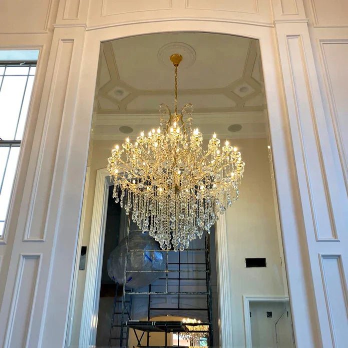 Classic Modern Multi - layers Crystal Chandelier for Staircase/Foyer/Villa - fovolighting