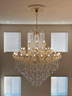Classic Modern Multi - layers Crystal Chandelier for Staircase/Foyer/Villa - fovolighting