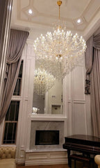 Classic Modern Multi - layers Crystal Chandelier for Staircase/Foyer/Villa - fovolighting