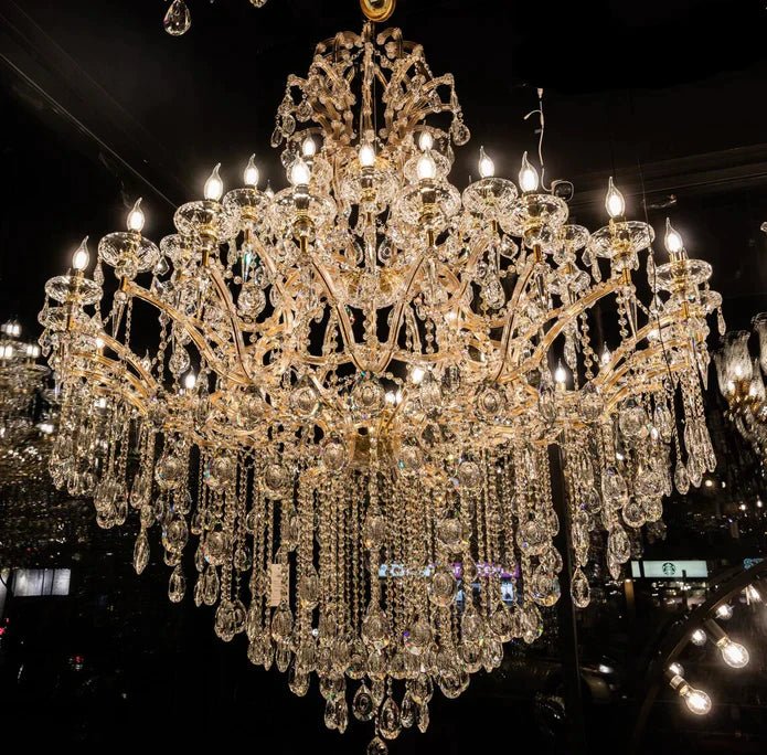 Classic Modern Multi - layers Crystal Chandelier for Staircase/Foyer/Villa - fovolighting