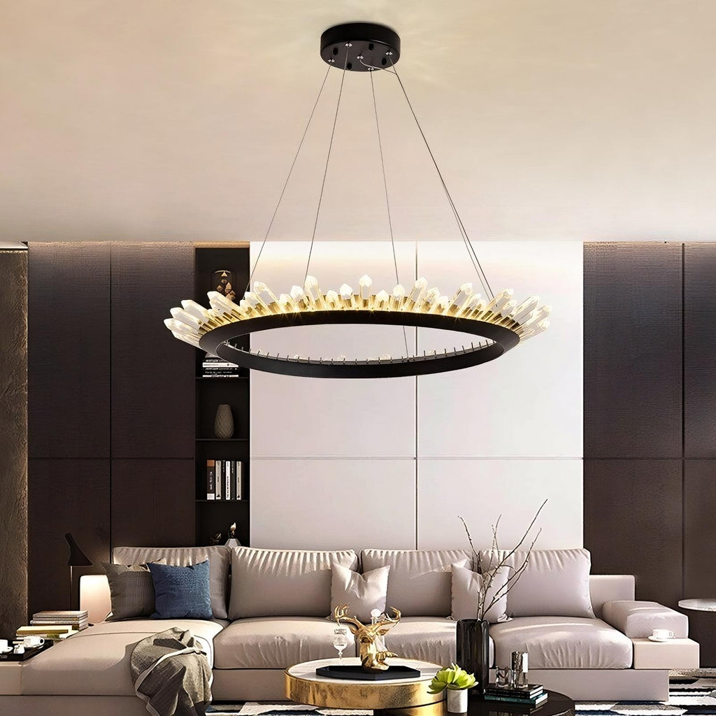 Collins Crystal Farmhouse Chandelier - fovolighting