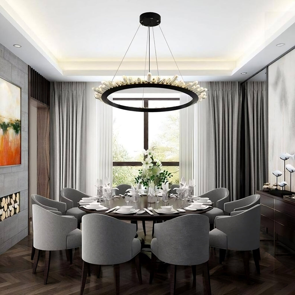 Collins Crystal Farmhouse Chandelier - fovolighting