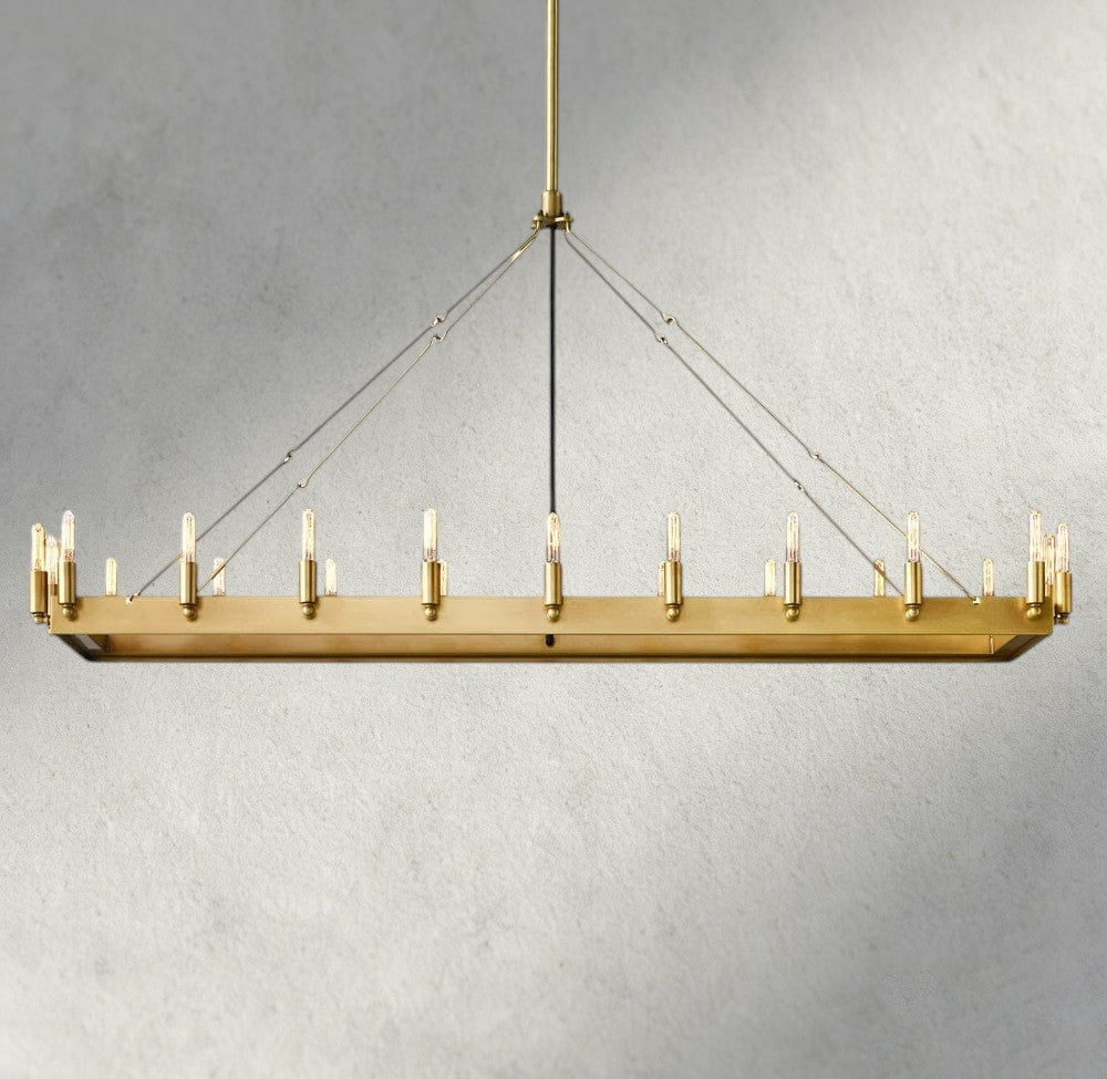 Cominv Rectangular Outdoor Chandelier 41", 54" - fovolighting