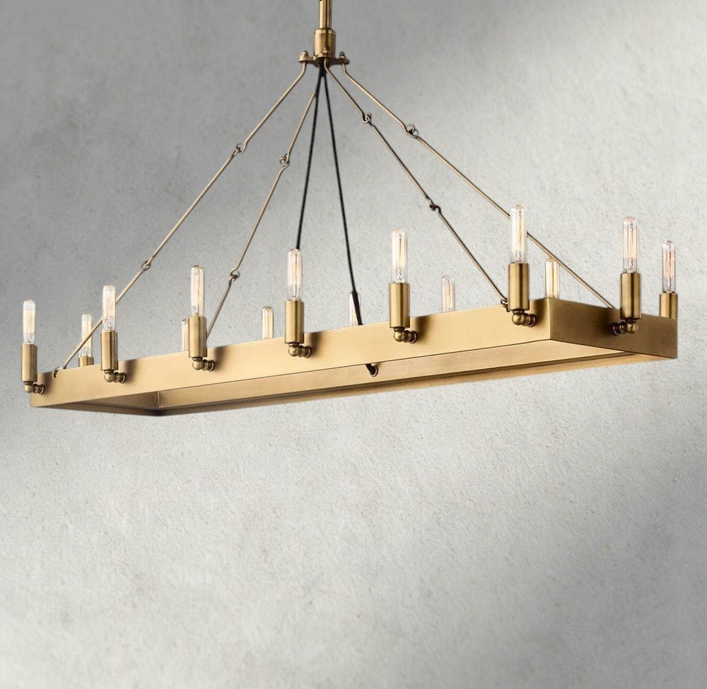 Cominv Rectangular Outdoor Chandelier 41", 54" - fovolighting