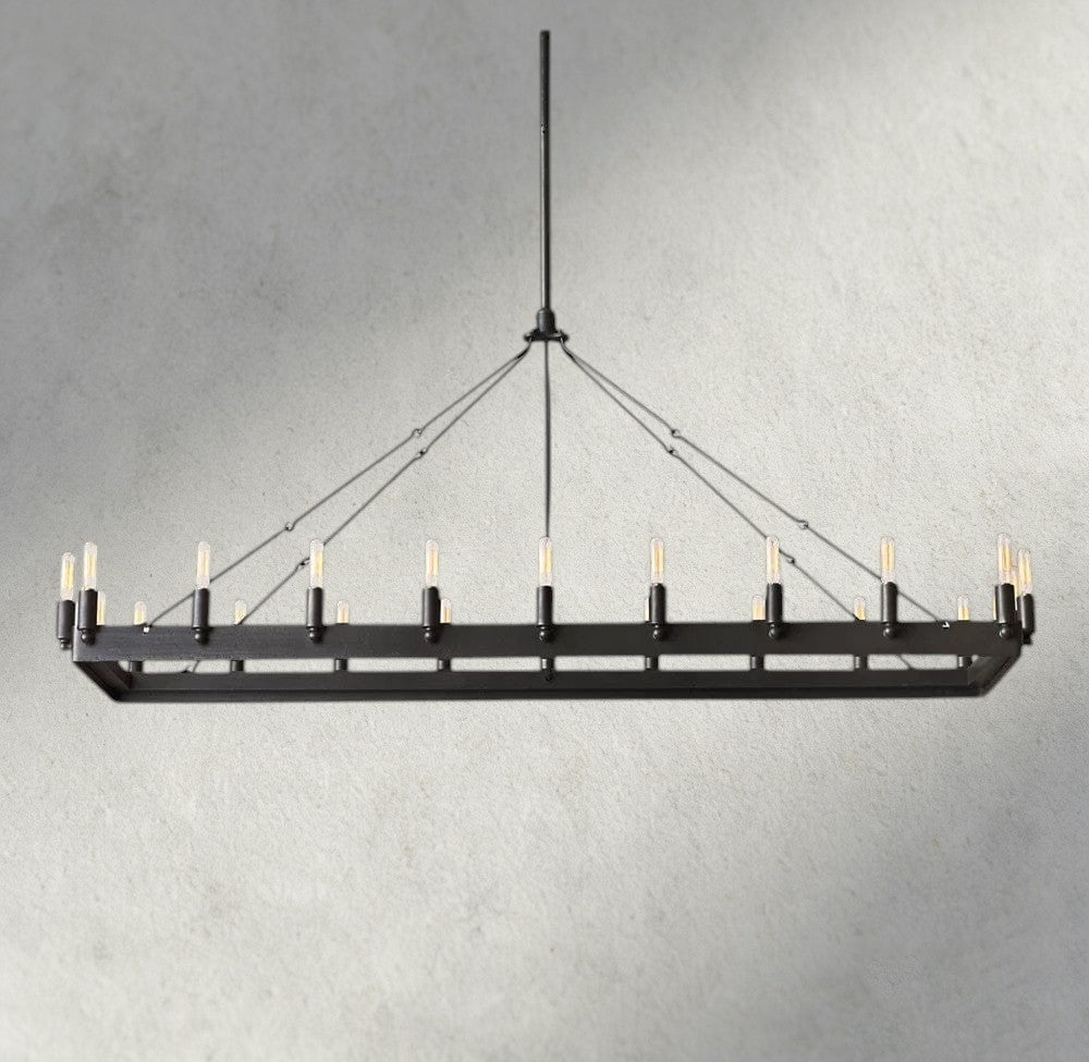 Cominv Rectangular Outdoor Chandelier 41", 54" - fovolighting