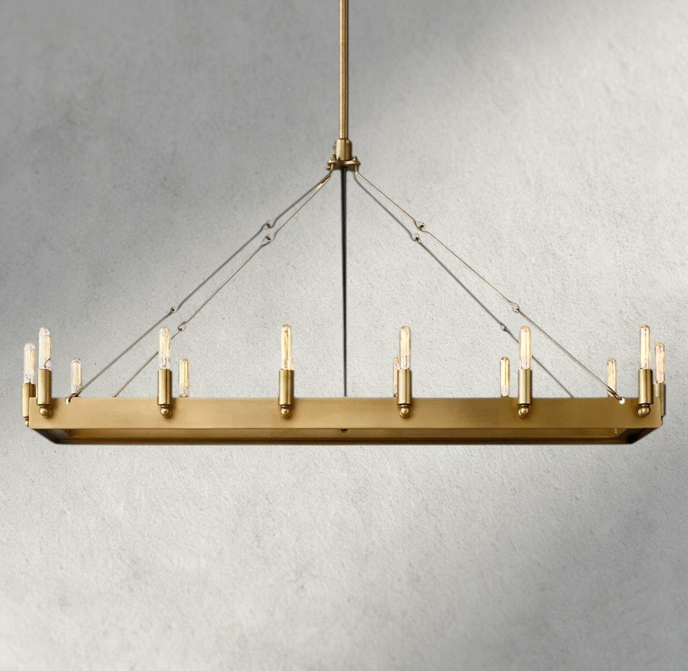 Cominv Rectangular Outdoor Chandelier 41", 54" - fovolighting