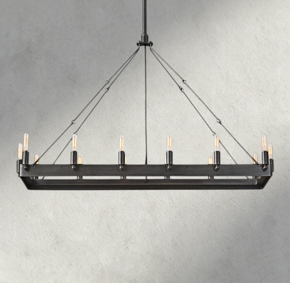 Cominv Rectangular Outdoor Chandelier 41", 54" - fovolighting