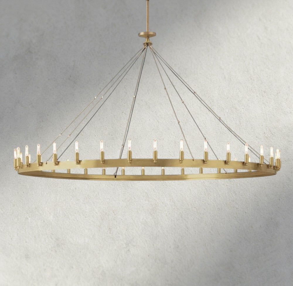Cominv Round Outdoor Chandelier 26", 38", 50", 63", 73" - fovolighting