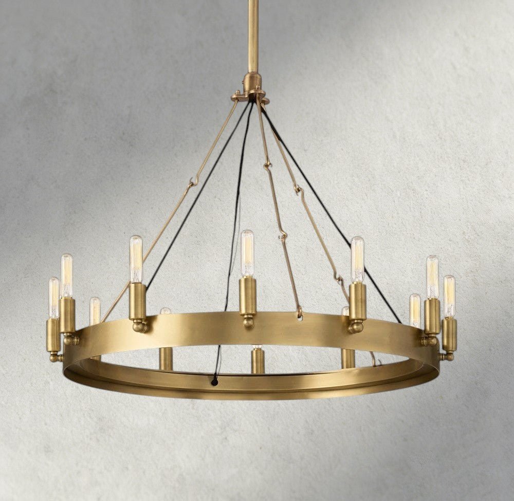 Cominv Round Outdoor Chandelier 26", 38", 50", 63", 73" - fovolighting