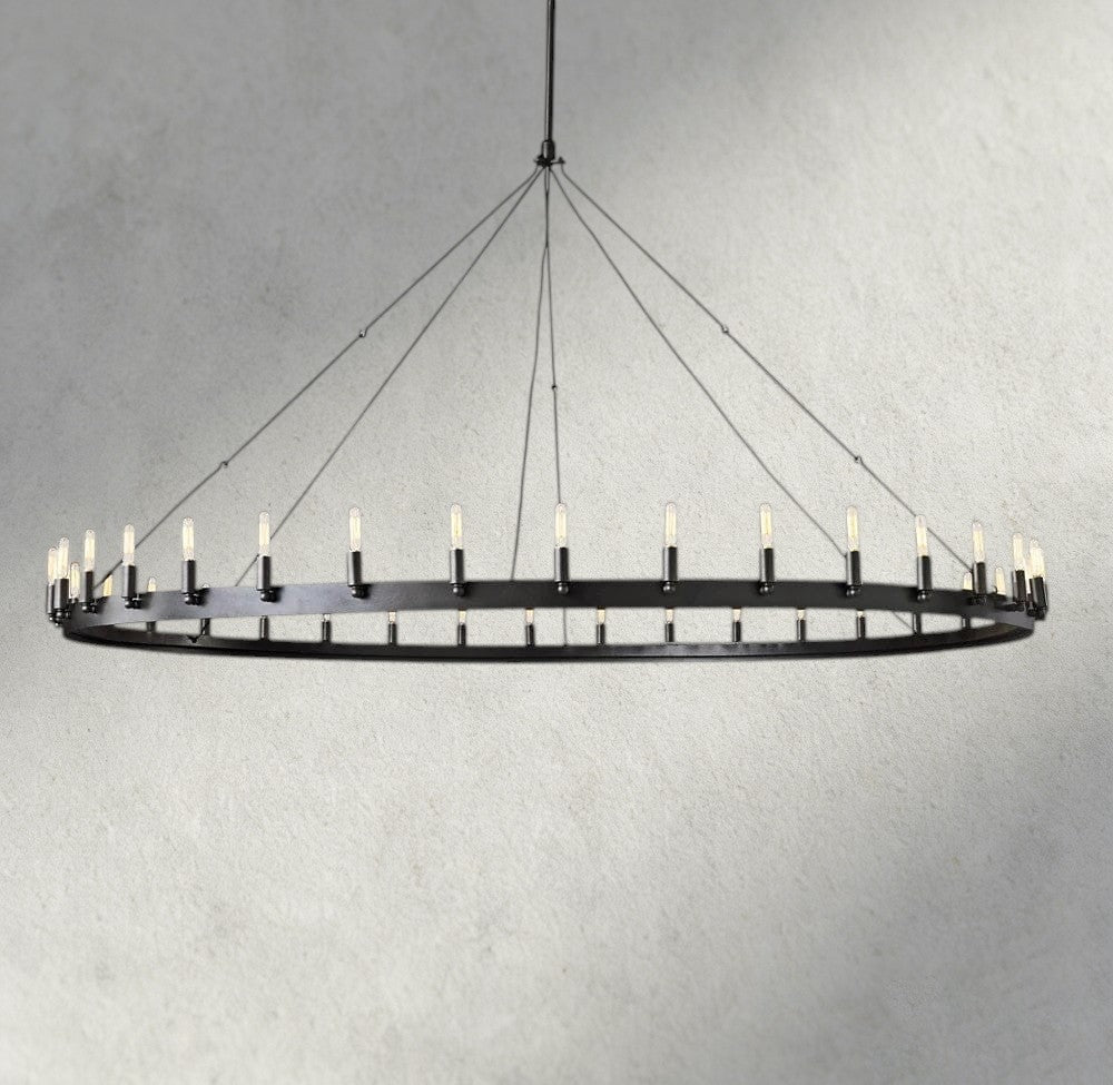Cominv Round Outdoor Chandelier 26", 38", 50", 63", 73" - fovolighting