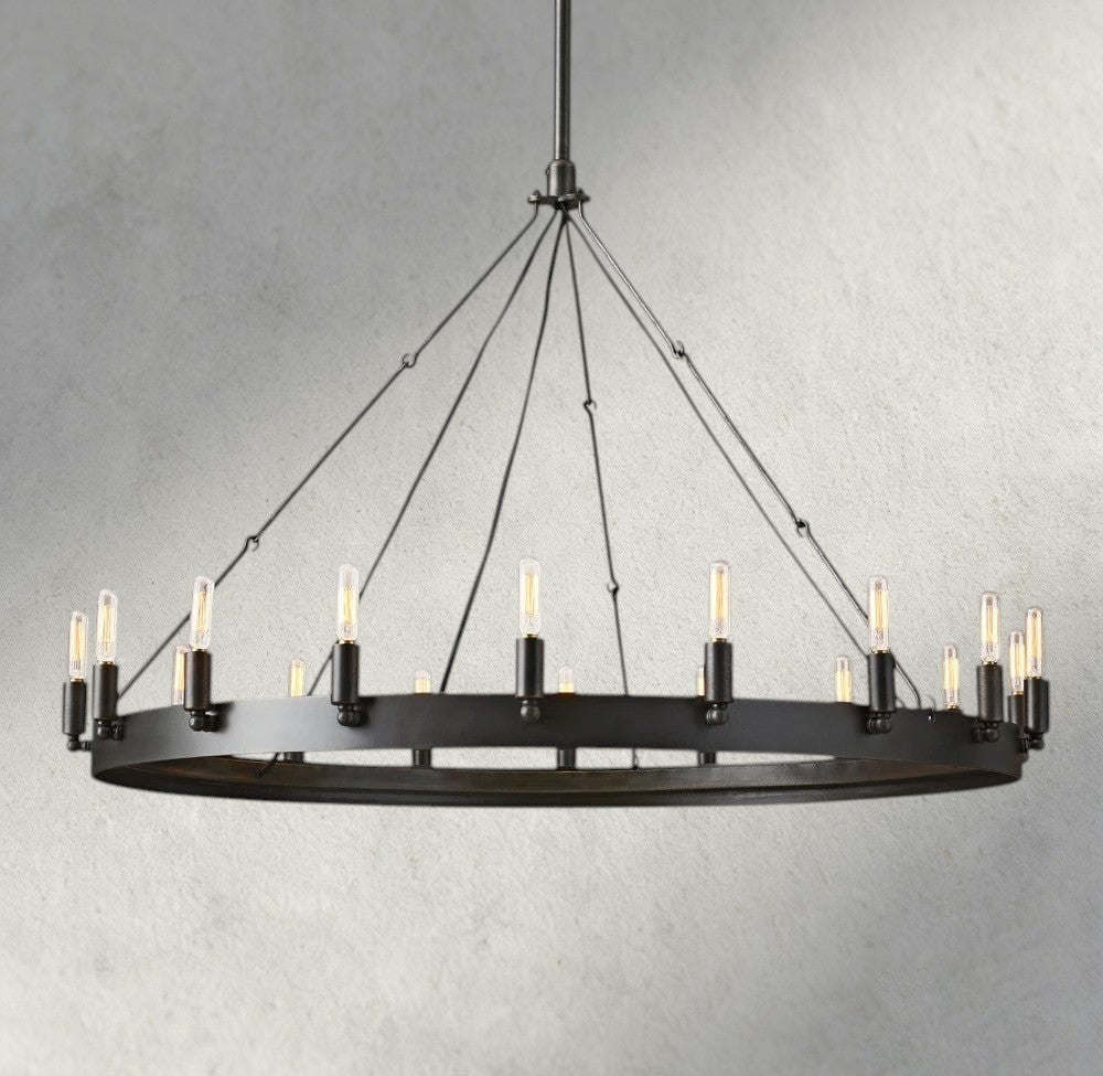 Cominv Round Outdoor Chandelier 26", 38", 50", 63", 73" - fovolighting