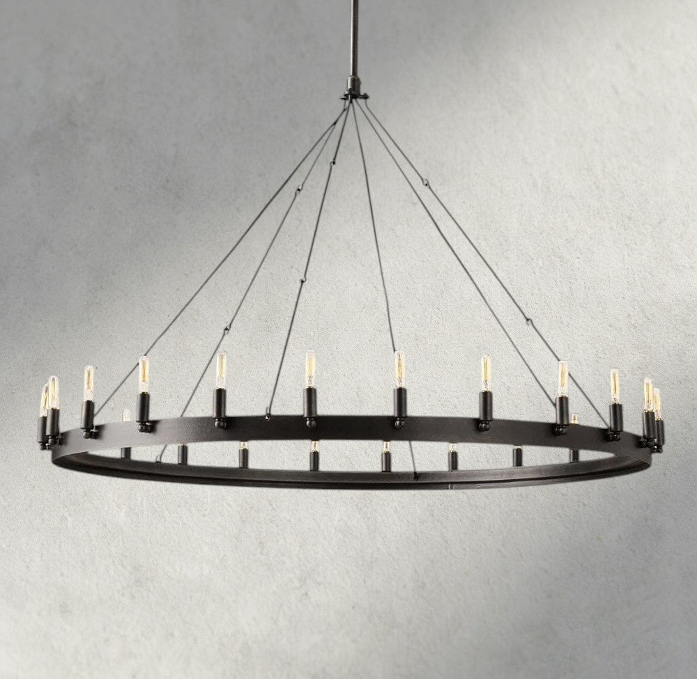 Cominv Round Outdoor Chandelier 26", 38", 50", 63", 73" - fovolighting