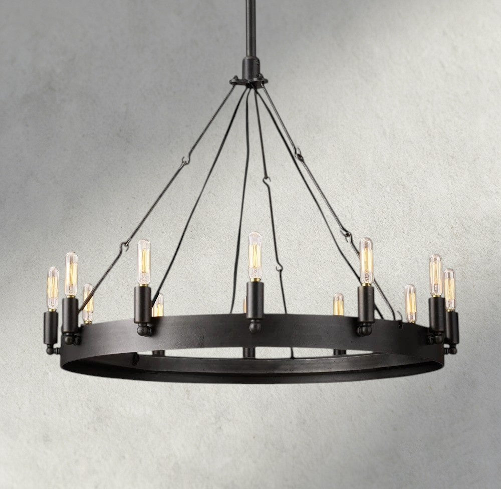 Cominv Round Outdoor Chandelier 26", 38", 50", 63", 73" - fovolighting