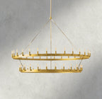 Cominv Vintage Filament Two - Tier Chandelier 38", 50", 63", 71" - fovolighting