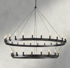 Cominv Vintage Filament Two - Tier Chandelier 38", 50", 63", 71" - fovolighting