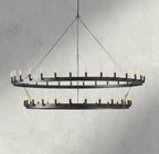 Cominv Vintage Filament Two - Tier Chandelier 38", 50", 63", 71" - fovolighting