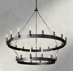 Cominv Vintage Filament Two - Tier Chandelier 38", 50", 63", 71" - fovolighting