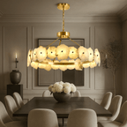 Corton Marble & Brass Chandelier - fovolighting