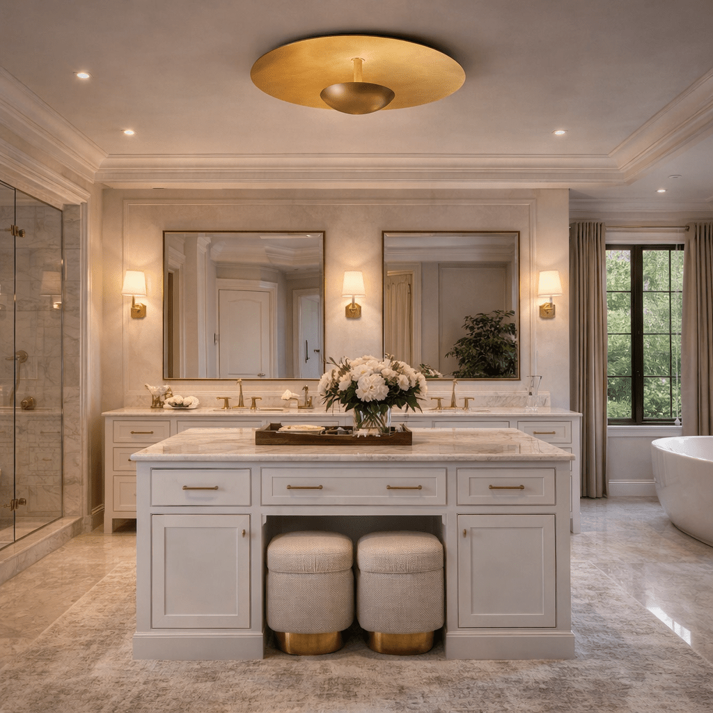 Cosmic Flushmount for Bathroom - fovolighting