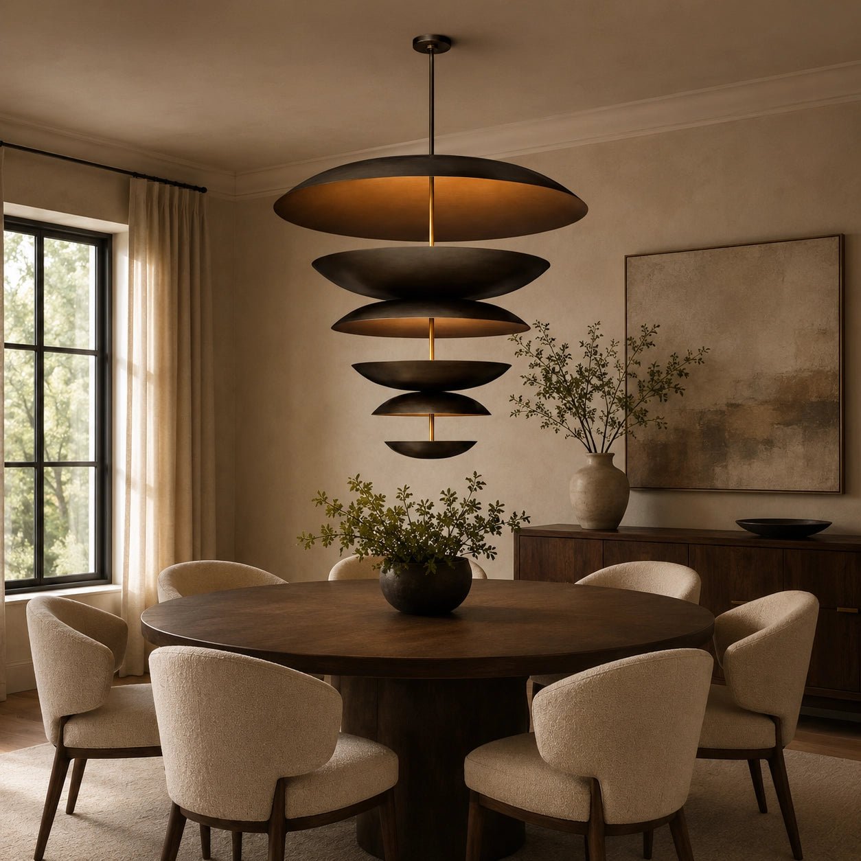 Cosmic Three-Tier Chandelier for Dining Room,Living Room - fovolighting