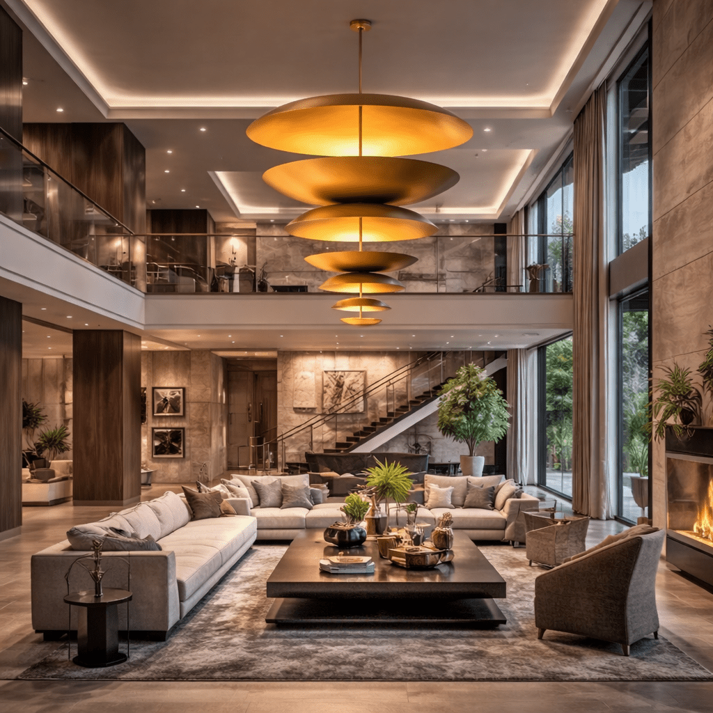 Cosmic Three - Tier Chandelier for Dining Room,Living Room - fovolighting