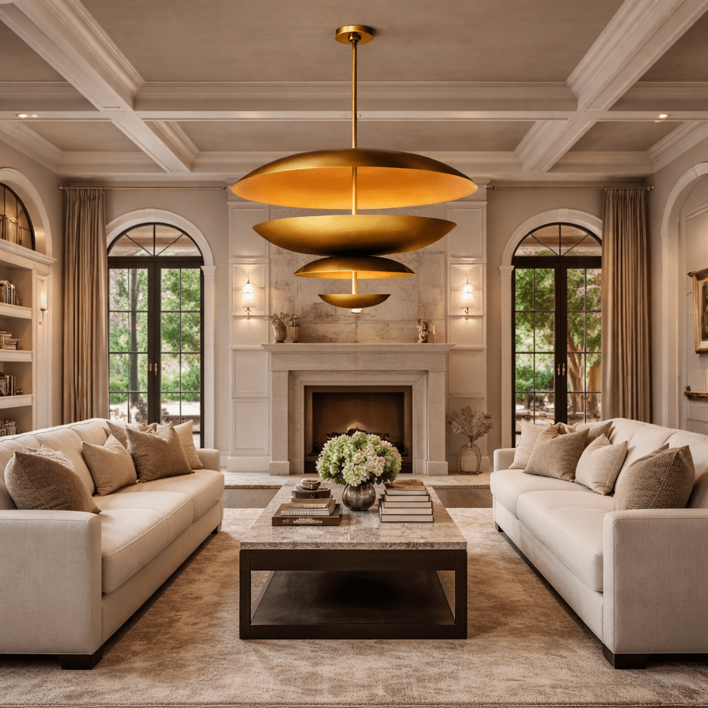 Cosmic Three - Tier Chandelier for Dining Room,Living Room - fovolighting