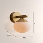 Cosmo Geometric Globe Wall Sconce - fovolighting