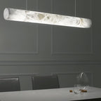 Cylindrical Alabaste Linear Chandelier - fovolighting