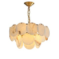 Alabaster Shell Brass Chandelier with 2/3/4/5/6 layer