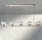 Damuet double Linear chandelier 54", 72" - fovolighting