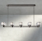 Damuet double Linear chandelier 54", 72" - fovolighting