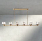 Damuet double Linear chandelier 54", 72" - fovolighting