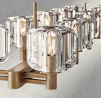 Damuet double Linear chandelier 54", 72" - fovolighting
