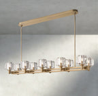 Damuet double Linear chandelier 54", 72" - fovolighting