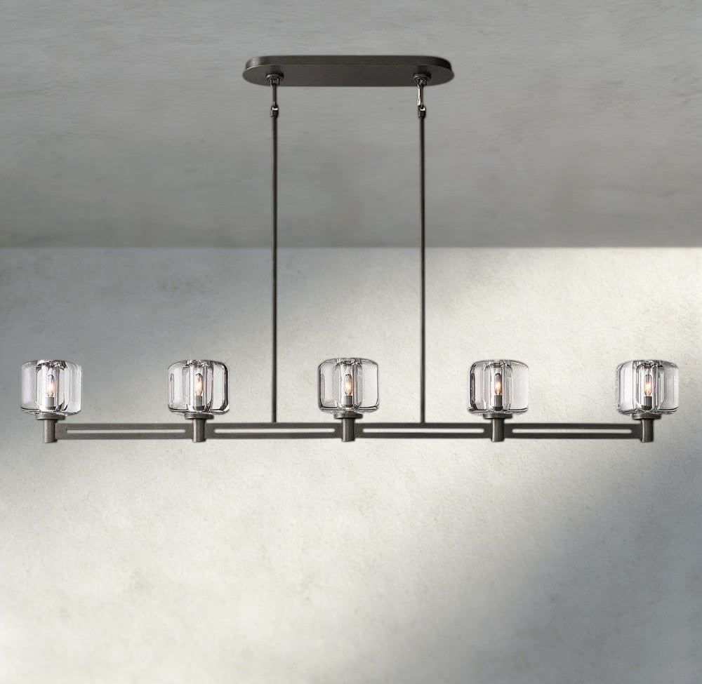 Damuet Linear Chandelier 54", 72" - fovolighting