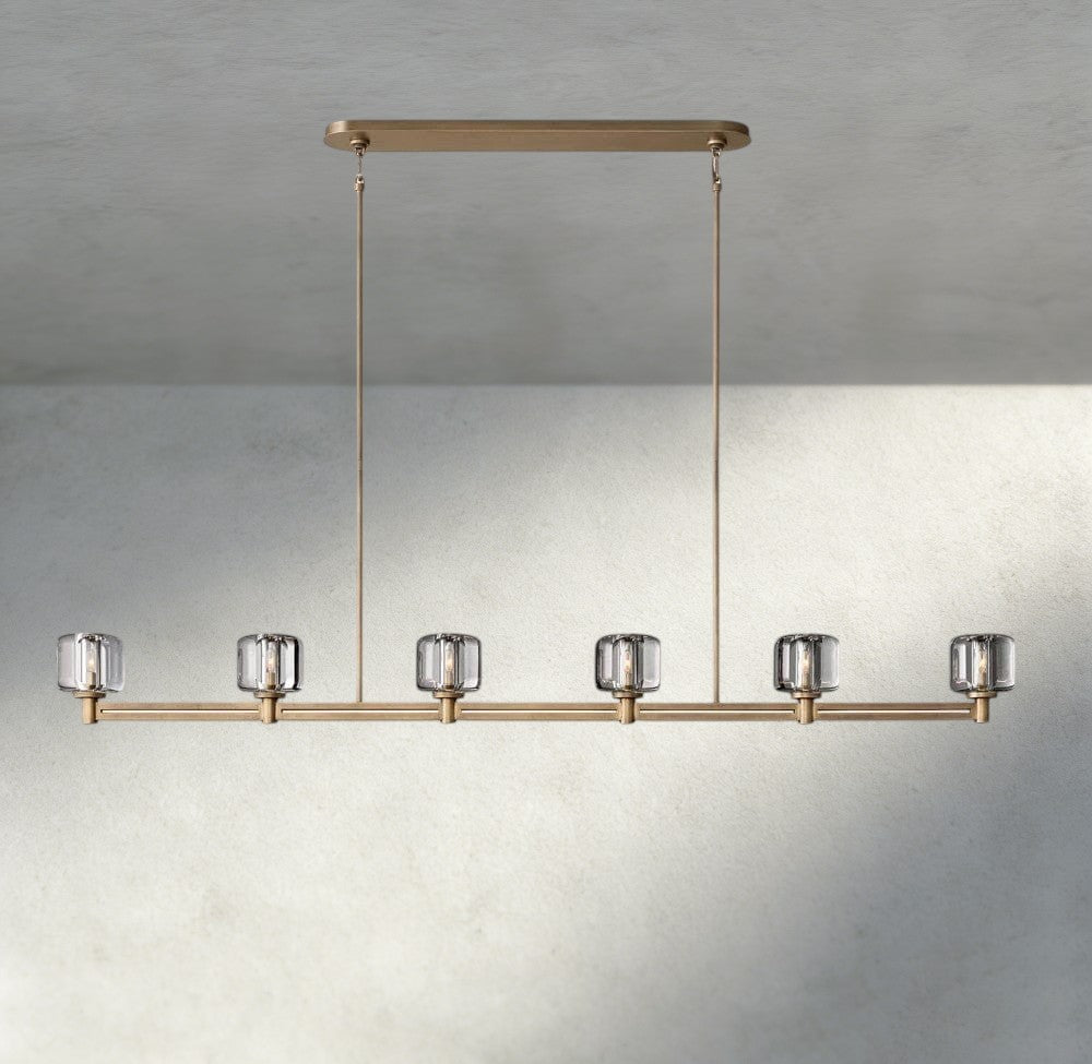 Damuet Linear Chandelier 54", 72" - fovolighting