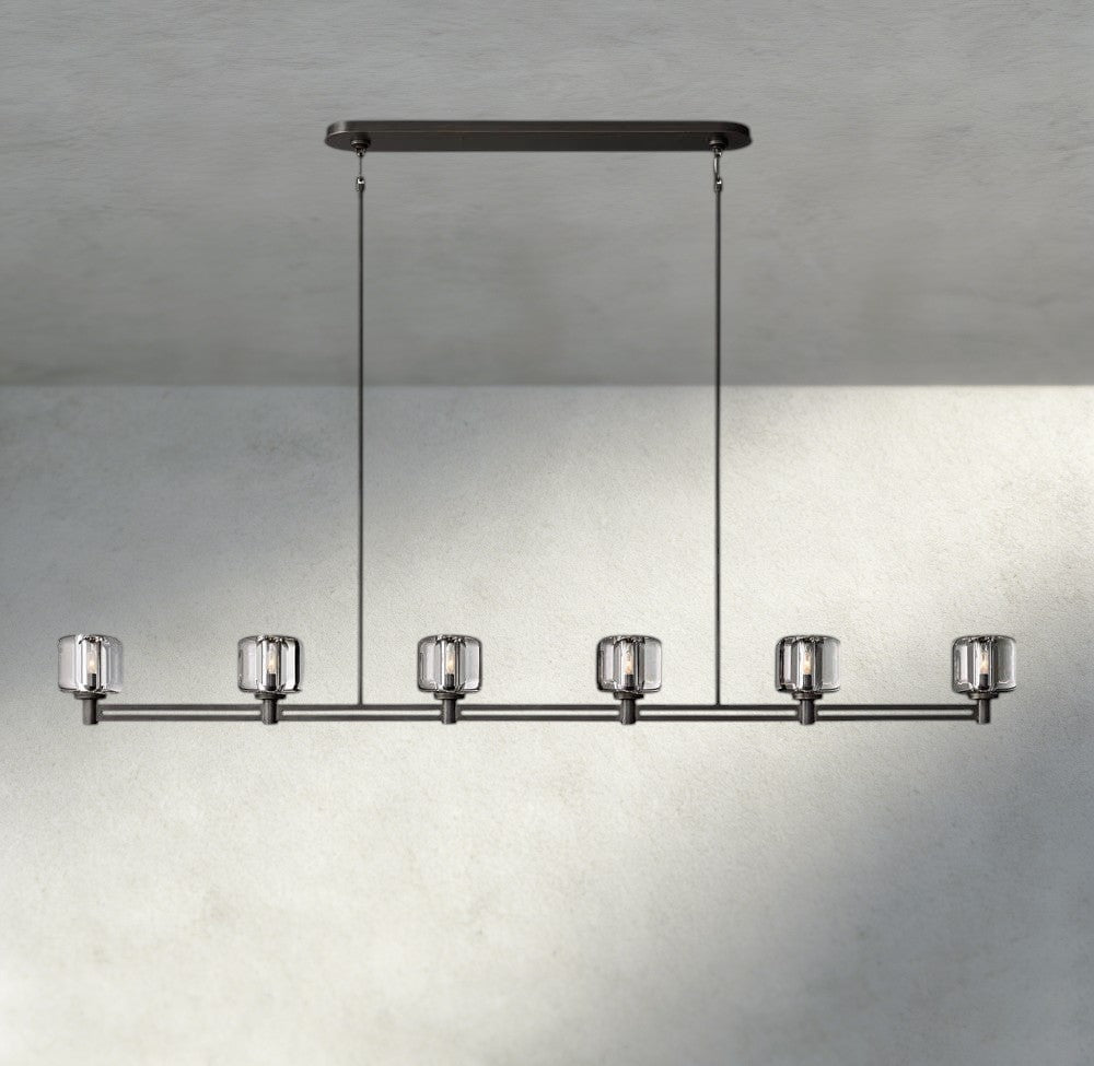 Damuet Linear Chandelier 54", 72" - fovolighting