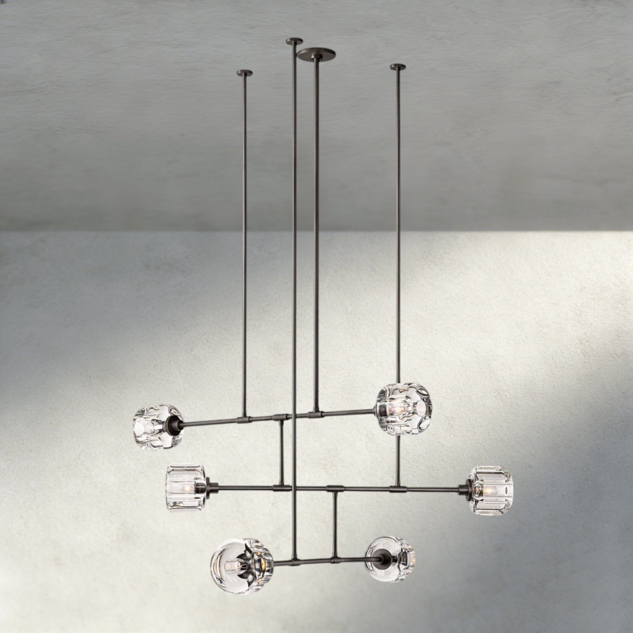 Damuet Mobile Round Chandelier 48", 62" - fovolighting