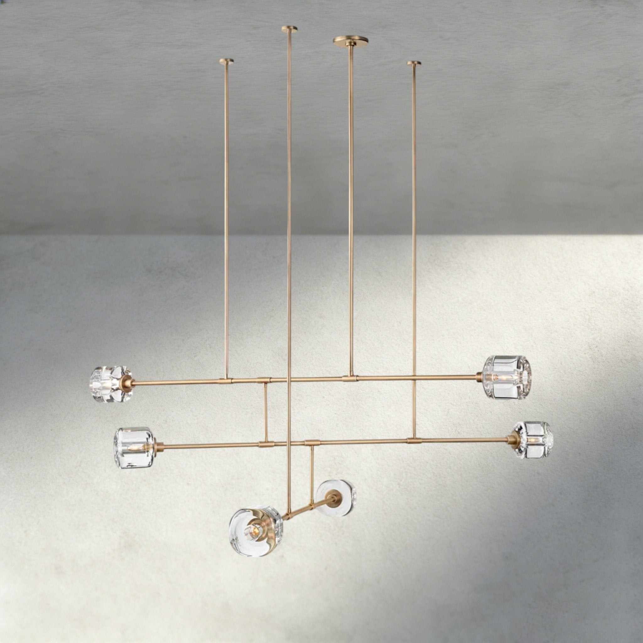 Damuet Mobile Round Chandelier 48", 62" - fovolighting