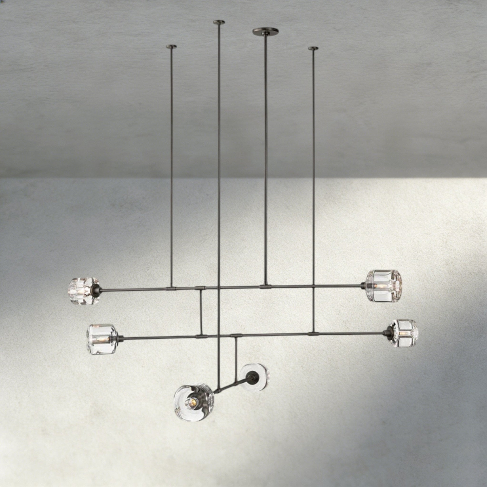 Damuet Mobile Round Chandelier 48", 62" - fovolighting