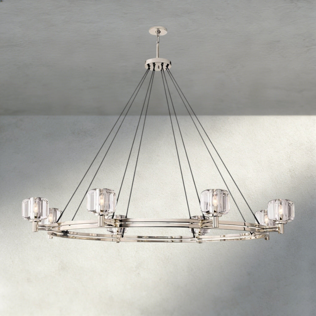 Damuet Round Chandelier 36", 48", 60" - fovolighting