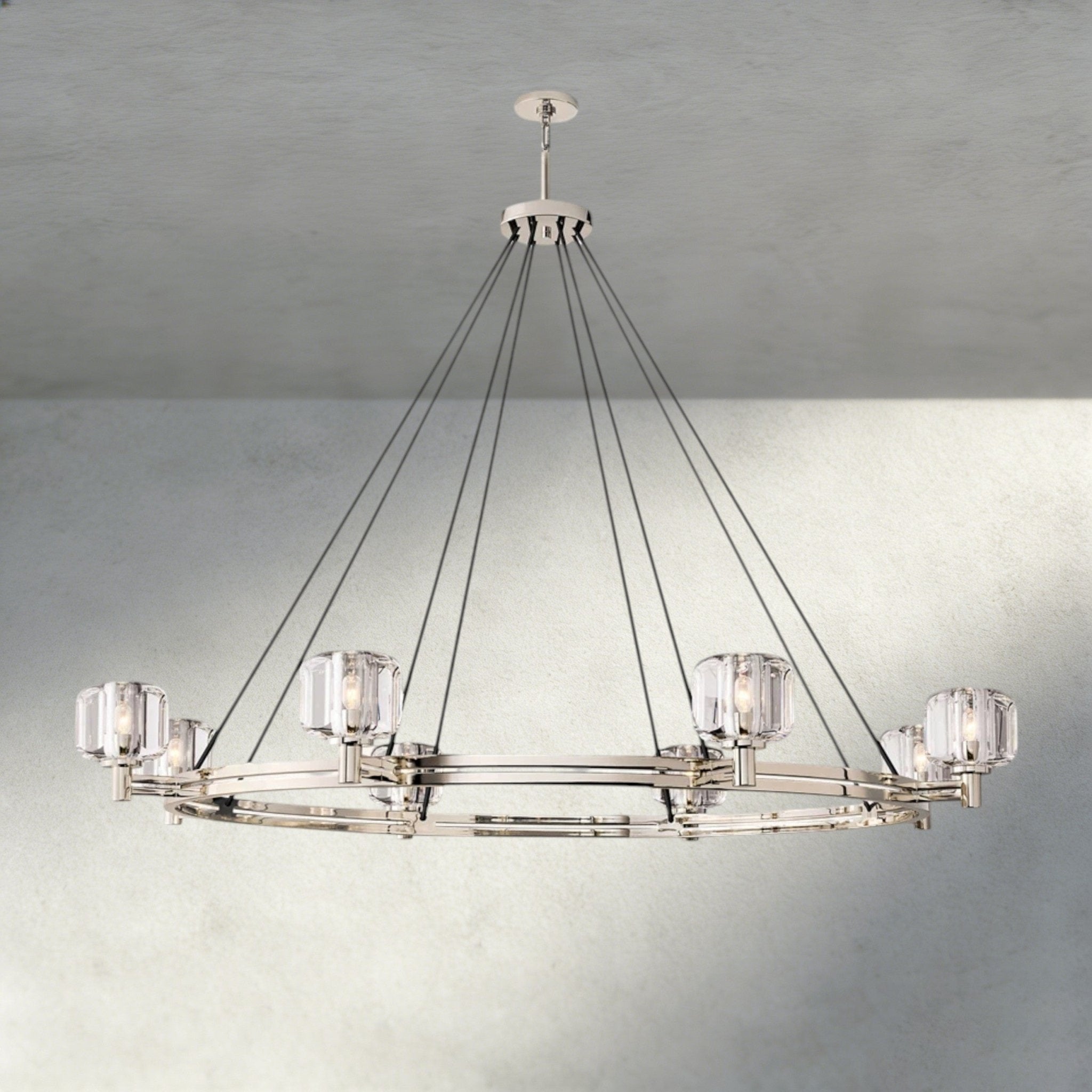 Damuet Round Chandelier 36", 48", 60" - fovolighting