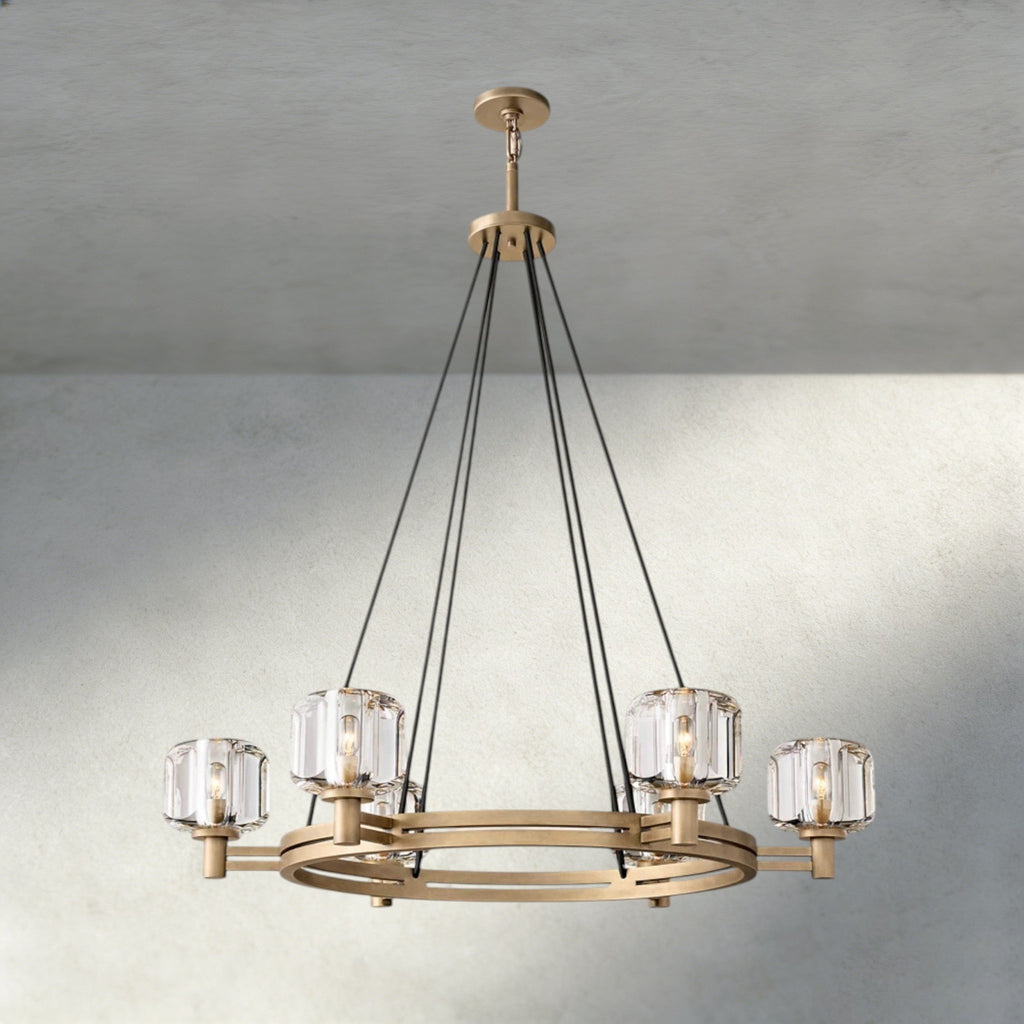 Damuet Round Chandelier 36", 48", 60" - fovolighting