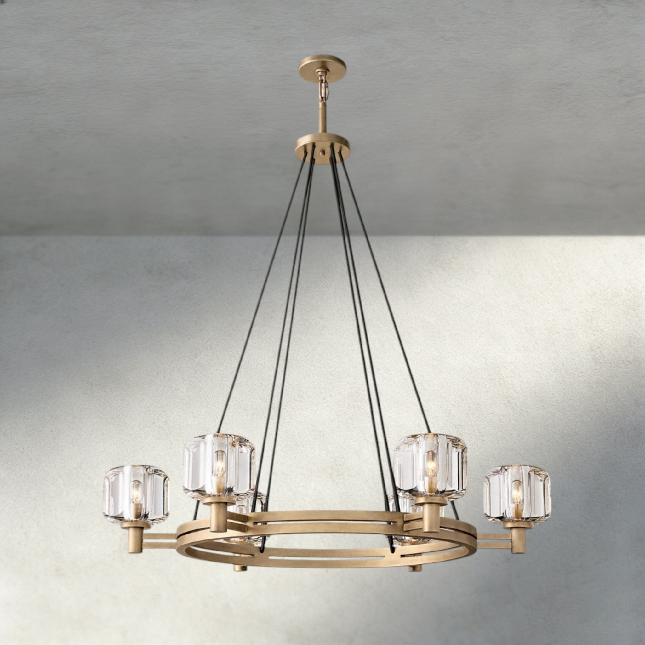 Damuet Round Chandelier 36", 48", 60" - fovolighting